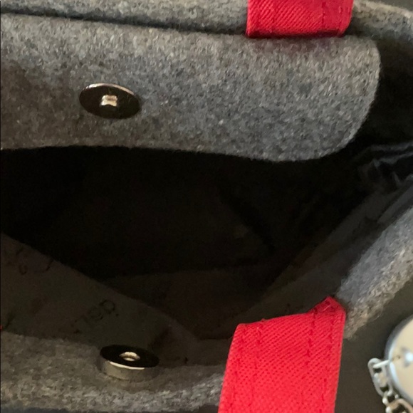 Grey Felt Mini Handbag - Picture 6 of 7